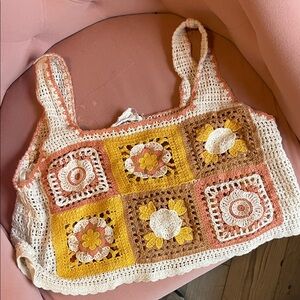 Handcrafted Crochet Patchwork Bag